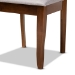 Baxton Studio Brigitte Modern and Contemporary Grey Fabric Upholstered and Walnut Brown Finished Wood 4-Piece Dining Chair Set - BSORH330C-Grey/Walnut-DC-4PK
