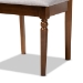 Baxton Studio Lylah Modern and Contemporary Grey Fabric Upholstered and Walnut Brown Finished Wood 4-Piece Dining Chair Set - BSORH332C-Grey/Walnut-DC-4PK