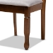 Baxton Studio Elijah Modern and Contemporary Grey Fabric Upholstered and Walnut Brown Finished Wood 4-Piece Dining Chair Set - BSORH318C-Grey/Walnut-DC-4PK