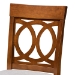 Baxton Studio Violet Modern and Contemporary Grey Fabric Upholstered and Walnut Brown Finished Wood 2-Piece Counter Height Pub Chair Set - BSORH323P-Grey/Walnut-PC