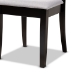 Baxton Studio Lore Modern and Contemporary Grey Fabric Upholstered and Dark Brown Finished Wood 7-Piece Dining Set - BSOLore-Grey/Dark Brown-7PC Dining Set
