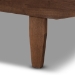 Baxton Studio Hiro Modern and Contemporary Walnut Finished Wood Expandable Twin Size to King Size Bed Frame - BSOMG0036-Walnut-Extension Bed