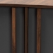 Baxton Studio Naoki Modern and Contemporary Two-Tone Grey and Walnut Finished Wood 2-Door Shoe Cabinet - BSOLV15SC15150-Columbia/Dark Grey-Shoe Cabinet