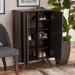 Baxton Studio Naoki Modern and Contemporary Two-Tone Grey and Walnut Finished Wood 2-Door Shoe Cabinet - BSOLV15SC15150-Columbia/Dark Grey-Shoe Cabinet