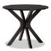 Baxton Studio Julia Modern and Contemporary Grey Fabric Upholstered and Dark Brown Finished Wood 5-Piece Dining Set - BSOJulia-Grey/Dark Brown-5PC Dining Set