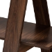 Baxton Studio Michio Modern and Contemporary Walnut Brown Finished 5-Tier Wood Geometric Living Room Display Shelf - BSOSEDV50140-Columbia-Shelf