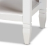 Baxton Studio Naomi Classic and Transitional White Finished Wood 1-Drawer Bedroom Nightstand - BSOMG0038-White-NS