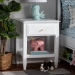Baxton Studio Naomi Classic and Transitional White Finished Wood 1-Drawer Bedroom Nightstand - BSOMG0038-White-NS