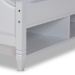 Baxton Studio Elise Classic and Traditional Transitional White Finished Wood Full Size Storage Platform Bed - BSOMG0038-White-Full