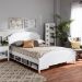 Baxton Studio Elise Classic and Traditional Transitional White Finished Wood Full Size Storage Platform Bed - BSOMG0038-White-Full