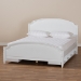 Baxton Studio Elise Classic and Traditional Transitional White Finished Wood Full Size Storage Platform Bed - BSOMG0038-White-Full