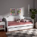 Baxton Studio Alya Classic Traditional Farmhouse White Finished Wood Twin Size Daybed with Roll-Out Trundle Bed - BSOMG0016-1-White-Daybed with Trundle