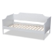 Baxton Studio Alya Classic Traditional Farmhouse White Finished Wood Twin Size Daybed - BSOMG0016-1-White-Daybed