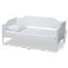 Baxton Studio Alya Classic Traditional Farmhouse White Finished Wood Twin Size Daybed - BSOMG0016-1-White-Daybed
