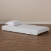Baxton Studio Alya Classic Traditional Farmhouse White Finished Wood Twin Size Trundle - BSOMG 0016-1-White-Trundle
