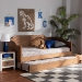Baxton Studio Alya Classic Traditional Farmhouse Walnut Brown Finished Wood Twin Size Daybed with Roll-Out Trundle Bed - BSOMG0016-1-Walnut-Daybed with Trundle