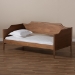 Baxton Studio Alya Classic Traditional Farmhouse Walnut Brown Finished Wood Twin Size Daybed - BSOMG0016-1-Walnut-Daybed