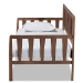 Baxton Studio Midori Modern and Contemporary Transitional Walnut Brown Finished Wood Twin Size Daybed - BSOMG0046-1-Walnut-Daybed