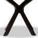 Baxton Studio Kenji Modern and Contemporary Dark Brown Finished 45-Inch-Wide Round Wood Dining Table - BSORH7208T-Dark Brown-48-IN-DT