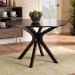 Baxton Studio Kenji Modern and Contemporary Dark Brown Finished 45-Inch-Wide Round Wood Dining Table - BSORH7208T-Dark Brown-48-IN-DT
