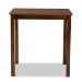 Baxton Studio Lenoir Modern and Contemporary Walnut Brown Finished Wood Counter Height Pub Table - BSORH7070T-Walnut-PT