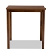 Baxton Studio Lenoir Modern and Contemporary Walnut Brown Finished Wood Counter Height Pub Table - BSORH7070T-Walnut-PT