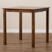 Baxton Studio Lenoir Modern and Contemporary Walnut Brown Finished Wood Counter Height Pub Table - BSORH7070T-Walnut-PT