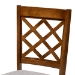 Baxton Studio Jana Modern and Contemporary Grey Fabric Upholstered and Walnut Brown Finished Wood 5-Piece Dining Set - BSOJana-Grey/Walnut-5PC Dining Set
