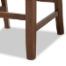 Baxton Studio Lenoir Modern and Contemporary Grey Fabric Upholstered Walnut Brown Finished 5-Piece Wood Pub Set - BSORH315P-Grey/Walnut-5PC Pub Set
