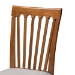 Baxton Studio Minette Modern and Contemporary Grey Fabric Upholstered Walnut Brown Finished Wood 2-Piece Dining Chair Set - BSORH319C-Grey/Walnut-DC-2PK