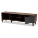 Baxton Studio Moina Mid-Century Modern Two-Tone Walnut Brown and Grey Finished Wood TV Stand - BSOSE TV90810WI-Columbia/Dark Grey-TV Stand