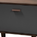 Baxton Studio Moina Mid-Century Modern Two-Tone Walnut Brown and Grey Finished Wood TV Stand - BSOSE TV90810WI-Columbia/Dark Grey-TV Stand