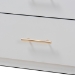 Baxton Studio Mirza Modern and Contemporary White Finished Wood 5-Drawer Twin Size Storage Bed with Pull-Out Desk - BSOMG0041-White-Twin