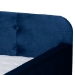 Baxton Studio Jona Modern and Contemporary Transitional Navy Blue Velvet Fabric Upholstered and Button Tufted Queen Size Daybed with Trundle - BSOCF9183-Navy Blue-Daybed-Q/T