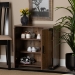 Baxton Studio Cyrille Modern and Contemporary Farmhouse Rustic Finished Wood 2-Door Shoe Cabinet - BSOID-SC001-Yosemile Oak-Shoe Rack