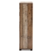 Baxton Studio Cyrille Modern and Contemporary Farmhouse Rustic Finished Wood 4-Door Shoe Cabinet - BSOID-SC003-Yosemile Oak-Shoe Rack