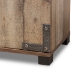 Baxton Studio Cyrille Modern and Contemporary Farmhouse Rustic Finished Wood 4-Door Shoe Cabinet - BSOID-SC003-Yosemile Oak-Shoe Rack