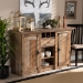 Baxton Studio Albert Modern and Contemporary Farmhouse Rustic Finished Wood 2-Door Dining Room Sideboard Buffet - BSOBH-001-Yosemile Oak-Buffet