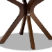 Baxton Studio Kenji Modern and Contemporary Walnut Brown Finished 45-Inch-Wide Round Wood Dining Table - BSORH7208T-Walnut-48-IN-DT