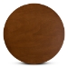 Baxton Studio Ela Modern and Contemporary Walnut Brown Finished 35-Inch-Wide Round Wood Dining Table - BSORH7230T-Walnut-35-IN-DT
