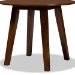 Baxton Studio Ela Modern and Contemporary Walnut Brown Finished 35-Inch-Wide Round Wood Dining Table - BSORH7230T-Walnut-35-IN-DT