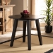 Baxton Studio Ela Modern and Contemporary Dark Brown Finished 35-Inch-Wide Round Wood Dining Table - BSORH7230T-Dark Brown-35-IN-DT