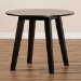 Baxton Studio Ela Modern and Contemporary Dark Brown Finished 35-Inch-Wide Round Wood Dining Table - BSORH7230T-Dark Brown-35-IN-DT