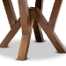 Baxton Studio Irene Modern and Contemporary Walnut Brown Finished 35-Inch-Wide Round Wood Dining Table - BSORH7231T-Walnut-35-IN-DT