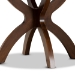 Baxton Studio Tilde Modern and Contemporary Walnut Brown Finished 35-Inch-Wide Round Wood Dining Table - BSORH7232T-Walnut-35-IN-DT