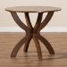 Baxton Studio Tilde Modern and Contemporary Walnut Brown Finished 35-Inch-Wide Round Wood Dining Table - BSORH7232T-Walnut-35-IN-DT