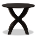 Baxton Studio Tilde Modern and Contemporary Dark Brown Finished 35-Inch-Wide Round Wood Dining Table - BSORH7232T-Dark Brown-35-IN-DT