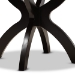 Baxton Studio Tilde Modern and Contemporary Dark Brown Finished 35-Inch-Wide Round Wood Dining Table - BSORH7232T-Dark Brown-35-IN-DT