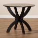 Baxton Studio Tilde Modern and Contemporary Dark Brown Finished 35-Inch-Wide Round Wood Dining Table - BSORH7232T-Dark Brown-35-IN-DT