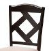 Baxton Studio Quinlan Modern and Contemporary Sand Fabric Upholstered and Dark Brown Finished Wood 5-Piece Dining Set - BSOQuinlan-Dark Brown/Sand-5PC Dining Set